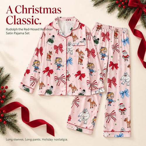 Rudolph the Red-Nosed Reindeer Satin Pajama Set