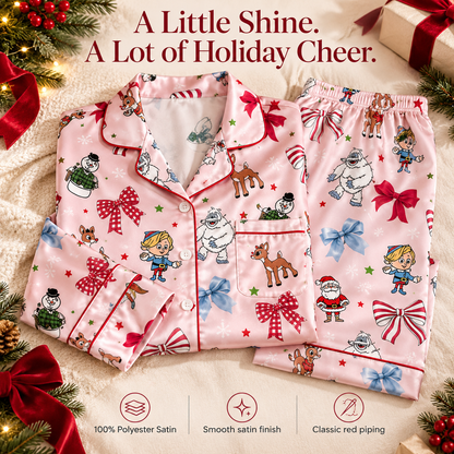 Rudolph the Red-Nosed Reindeer Satin Pajama Set
