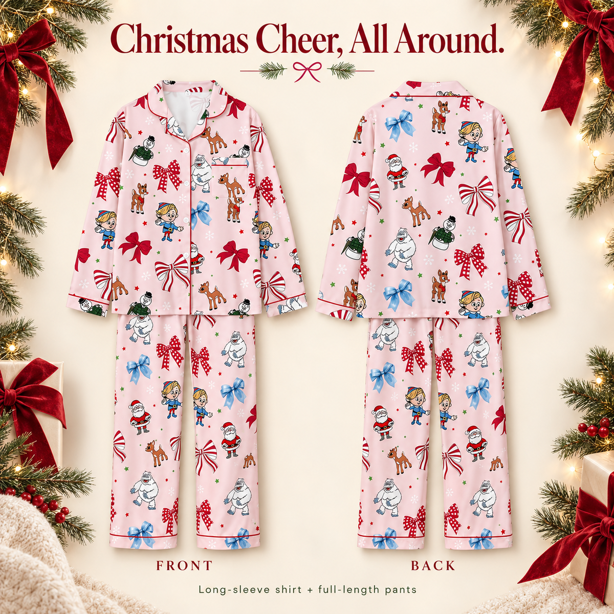 Rudolph the Red-Nosed Reindeer Satin Pajama Set